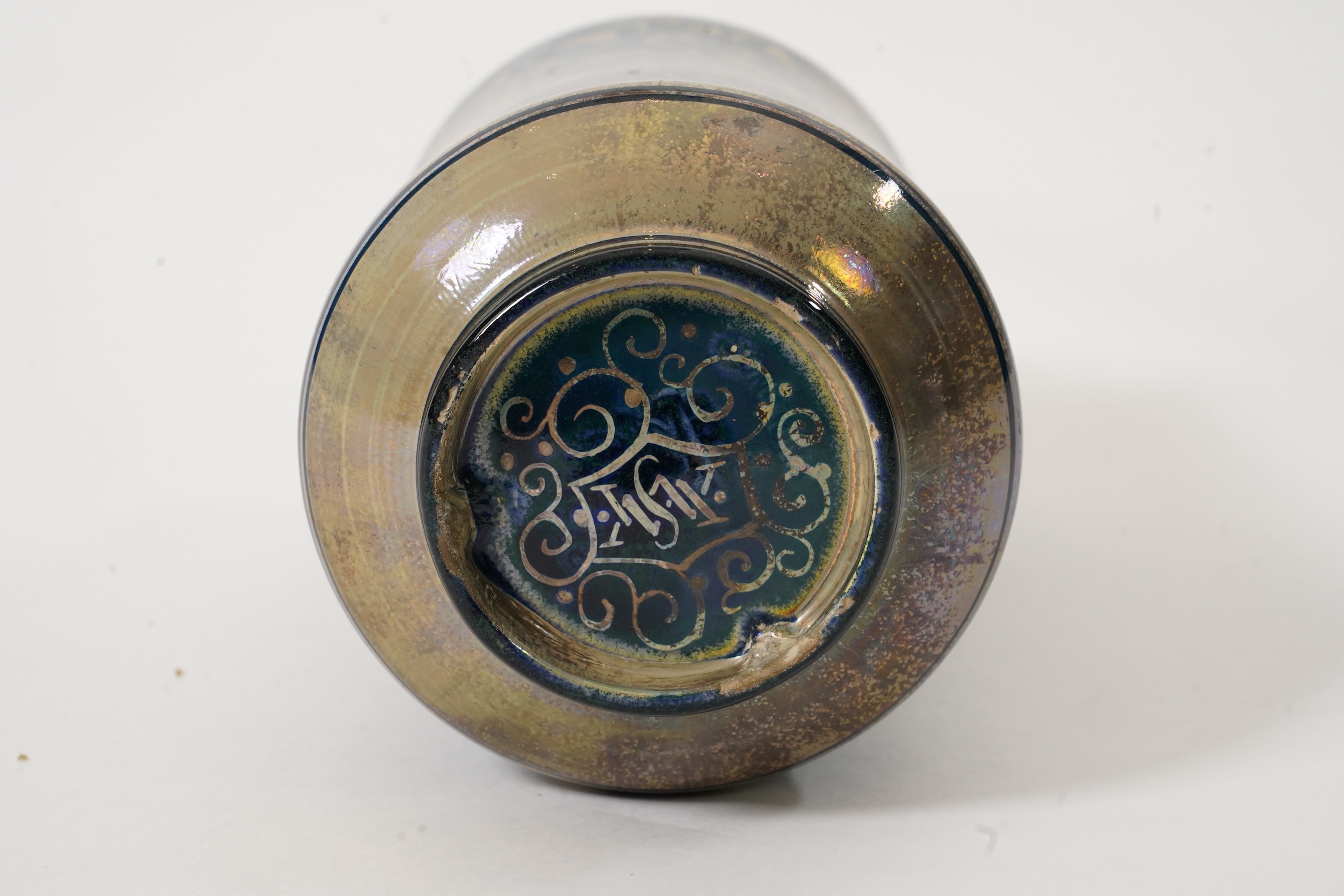 William S. Mycock (1872-1959) for Pilkington's Royal Lancastrian: A lustre Albarello